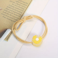 5pcs Luminous Daisy Hair Tie Hair Bands Ponytail Holders Scrunchies for Girls