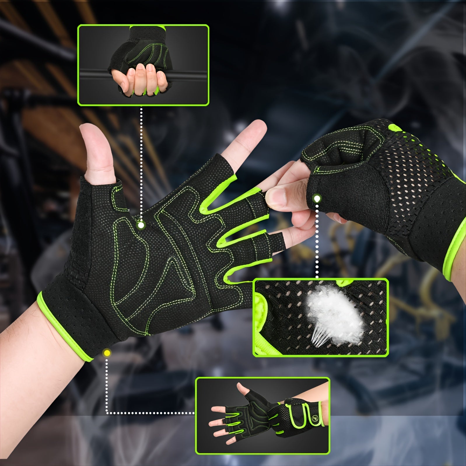 MOREOK Gym Workout Gloves for Gym & Outdoors