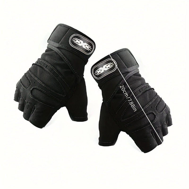 Fitness Half Finger Gloves Weightlifting Wrist Protection Gloves