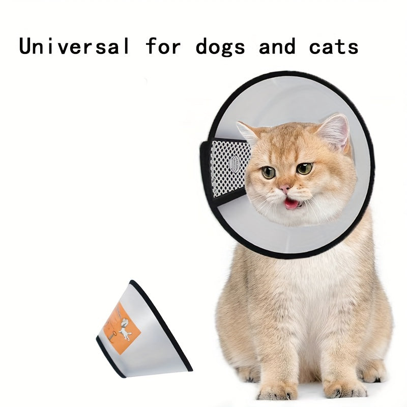 Adjustable Cat Cone Collar Anti Lick Bite Protective Collar