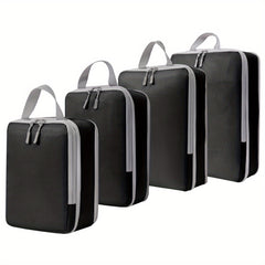 4pcs Compression Luggage Packing Organizer Set Lightweight Storage Bag