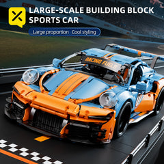 10 Sports Car Building Block Model Easy Assembly Operate Gift Birthday Christm