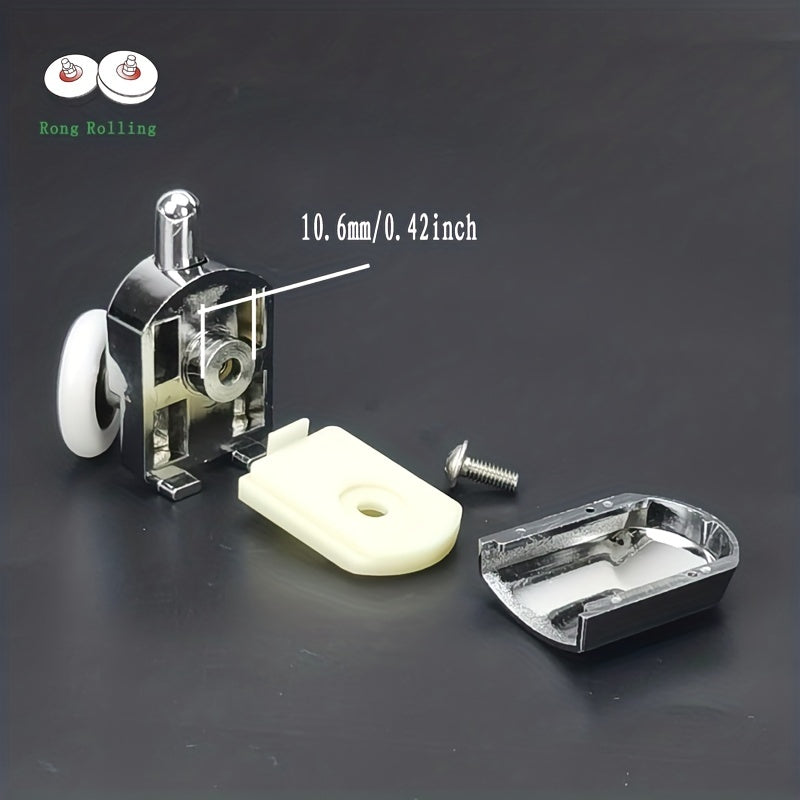 4pcs Shower Door Runner 23mm 25mm Double Pulleys Hang