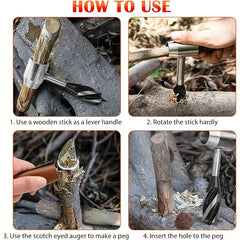 Woodworking Hand Drill Punching Tool Manual Auger