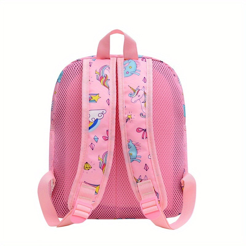 Kids Cartoon Backpack Large Capacity Lightweight Travel School Bag
