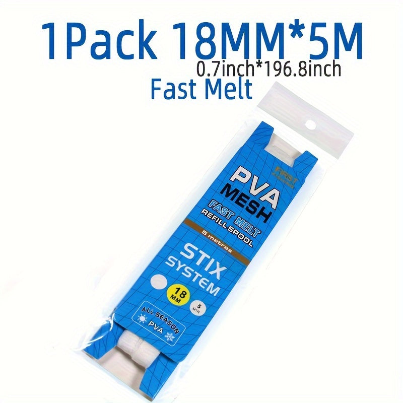 Carp Fishing PVA Mesh Refill Roll Hair Rig Hook Bait Feeder Net Bags