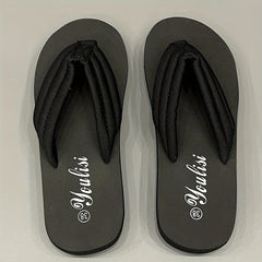 Outdoor Comfort Sandals Solid Round Toe Sport Slides