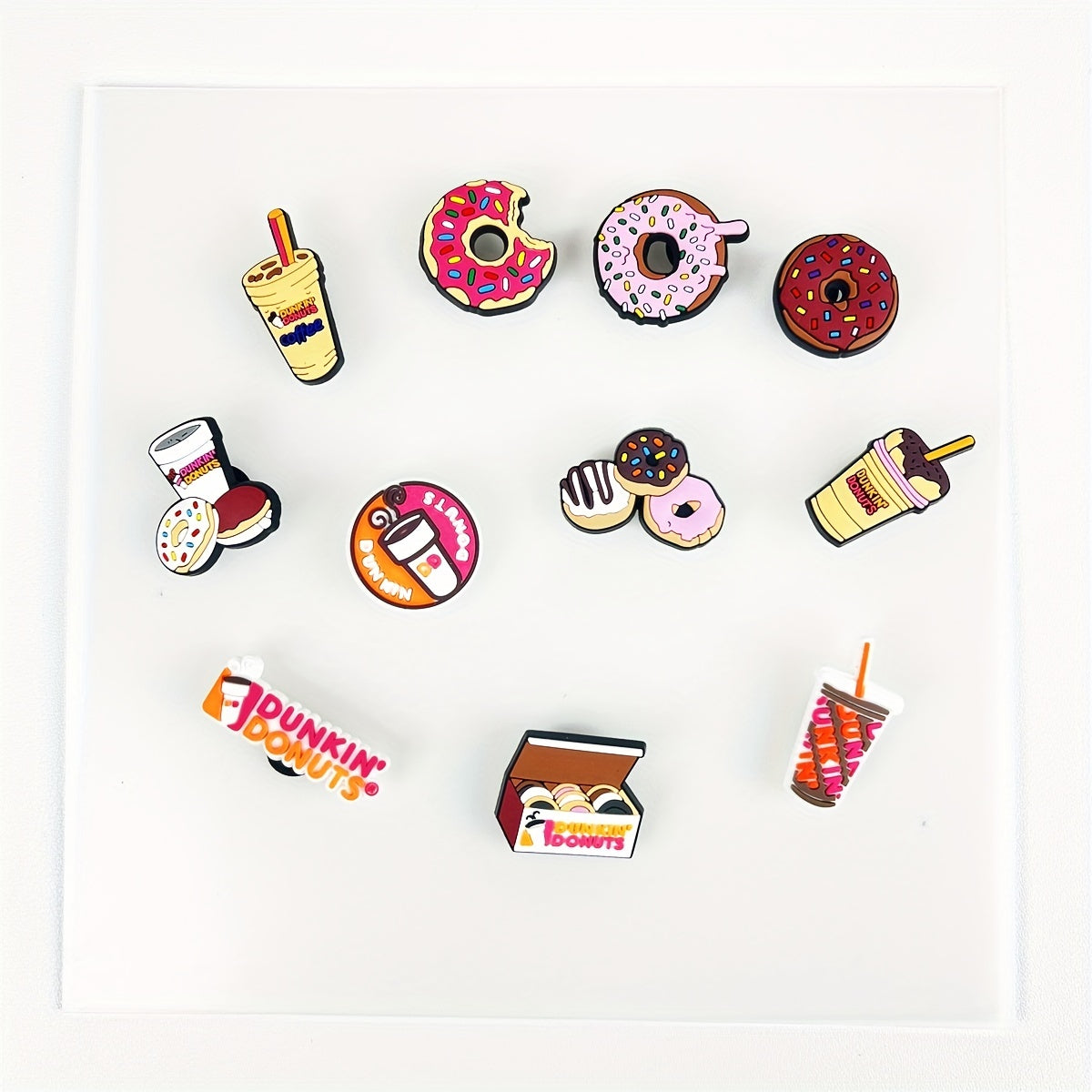 11 Pc Cartoon Bread & Drink Decor Travel Beach Bag Accessories