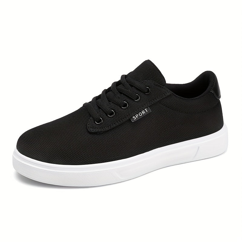 Men's Knitted Lace Up Casual Shoes Non Slip Sneakers