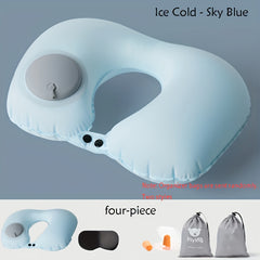 Inflatable Travel RV Pillow U Neck Pillow Portable Sleeping Pillow