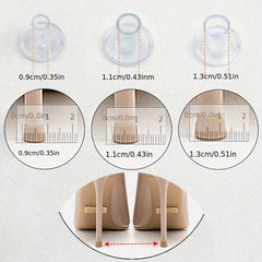 2pcs Mute Stiletto Heel Cover Pointed High Heel Shoes Protective Cover