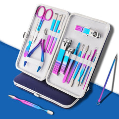 15-Piece Stainless Steel Manicure Set for Nail Clipping