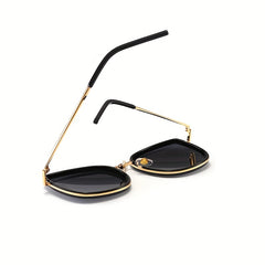 Large Square Frame Men's Sunglasses For Street Photography