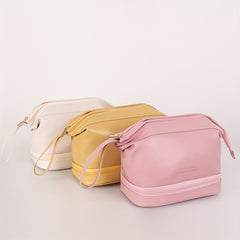 Double Layer Travel Makeup Bag Waterproof Toiletry Bag
