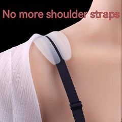Invisible Silicone Shoulder Pads Soft Non slip Bra Strap Cushions