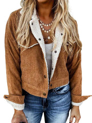 Women's Casual Short Jacket Solid Outerwear