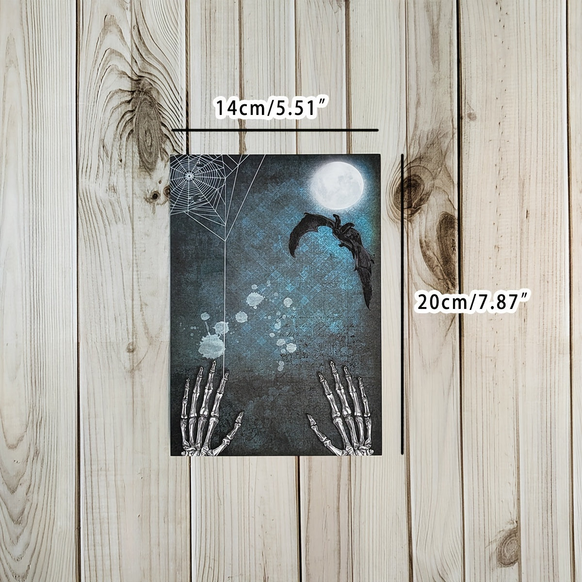 12pcs Vintage Halloween Scary Ghost Scrapbook Papers, Card Making DIY Crafts