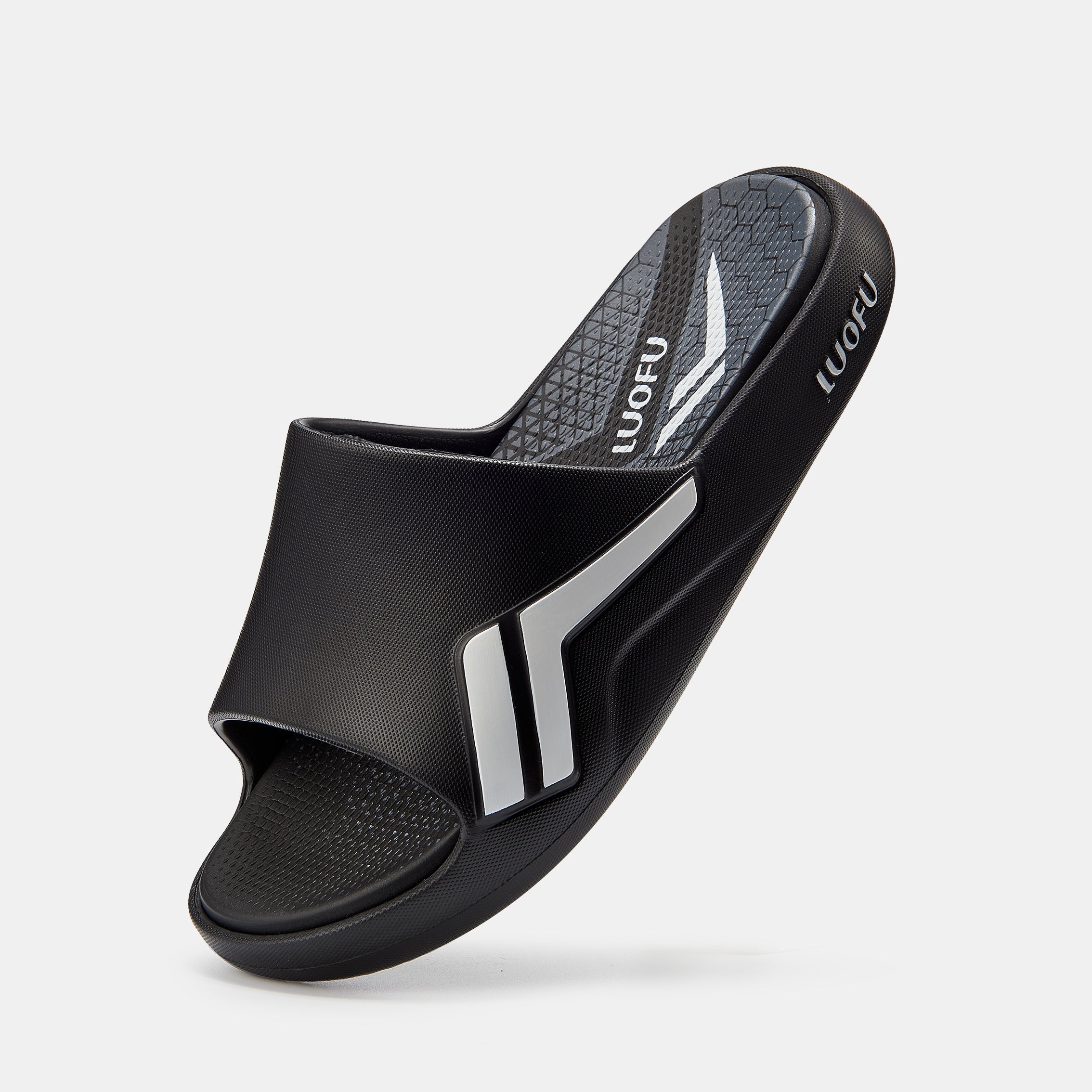 LUOFU Men's Non Slip Platform Slides for Summer