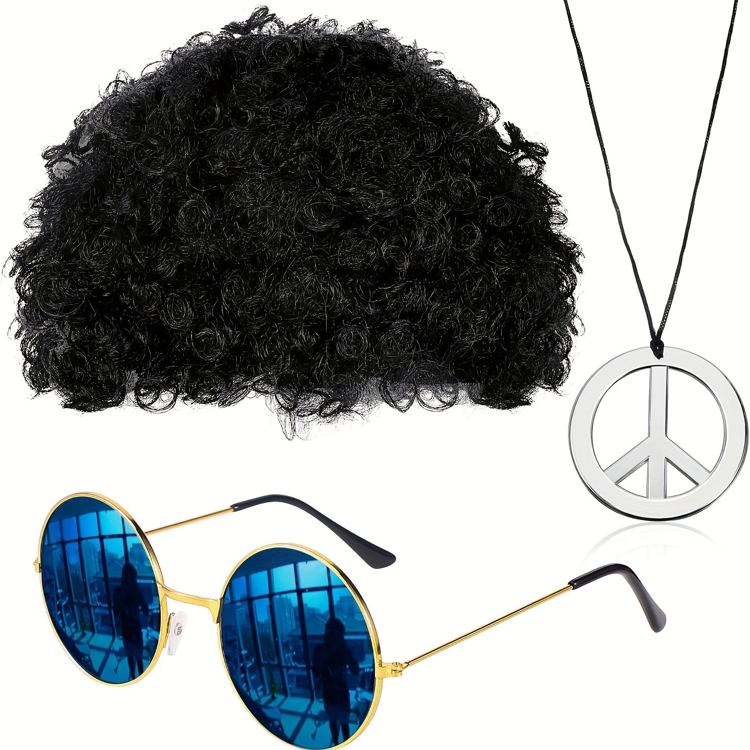 3pcs Hip Hop Style Men's Costume Accessories Sets