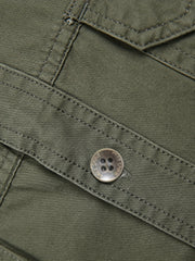 Men's Long Sleeve Military Style Cargo Tactical Work Shirt