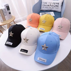 Star Embroidery Cap for Summer Outdoor Traveling