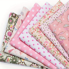 7pcs Cotton Fabric Scraps for Patchwork DIY Cotton Fabric 50 X 19 7in