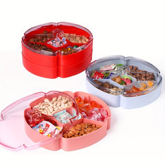 Plastic Food Storage Container Tray with Lid