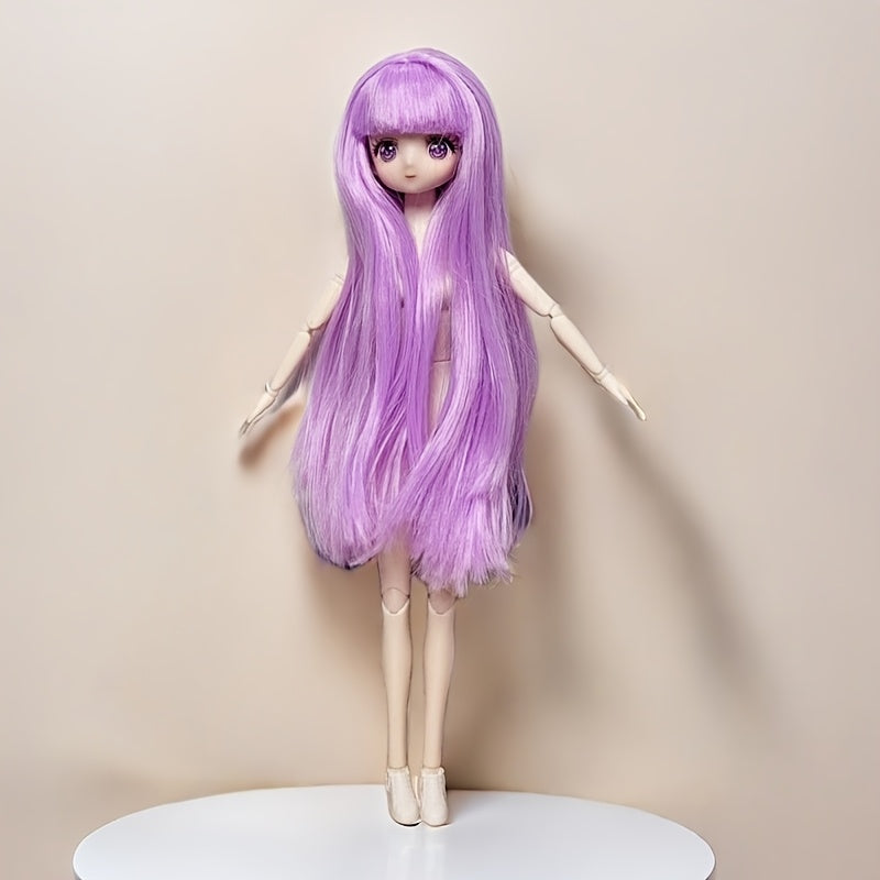 81 inch Cartoon 3D Face Dolls with Flexible Joints Vibrant Flat Body Girls