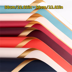 20pcs Golden Paper Tissue Paper Flower Bouquet Supplies Gift Wrapping Paper
