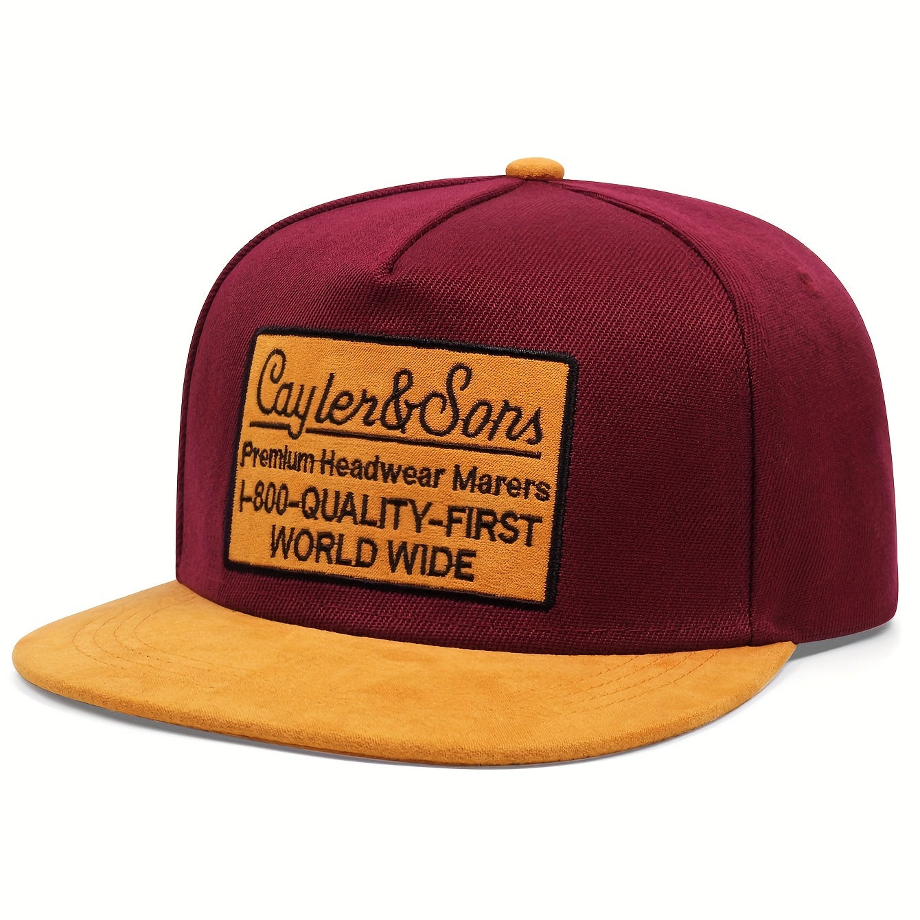 Men's Alphabet Hip Hop Flat Brim Cap
