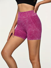 High Waist Yoga Shorts Hip Lift Fitness Stretch Quick-drying Shorts