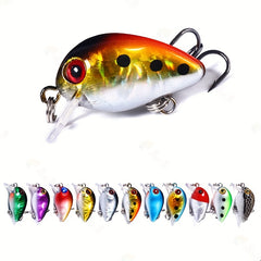 11pcs 11 Colors Plastic Fishing Bait Crankbait Seawater Freshwater Accessories