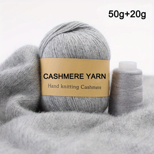 50g Mink Wool Cashmere Yarn - Medium Thick Hand Knitted Sweater Wool Ball