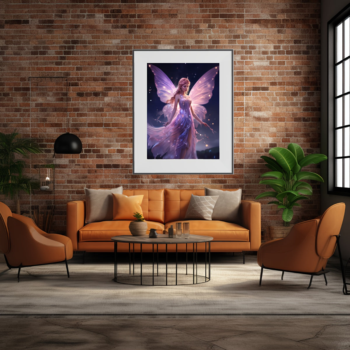 5D Purple Fairy Diamond Painting Kit - 30x40 cm