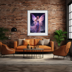 5D Purple Fairy Diamond Painting Kit - 30x40 cm
