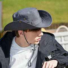 Men's Wide Brim Sun Hat for Outdoor Activities