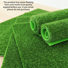2pcs Artificial Grass Mat Easy to Clean for Garden Balcony Patio