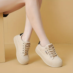 Women's Letter Pattern Athletic Skate Shoes Soft Sole Casual Sneakers