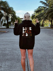Kangaroo Pocket Hoodie Casual Long Sleeve Drawstring Hoodies Sweatshirt