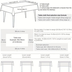 Bohemian Geometric Tablecloth for Restaurants Picnics Camping Birthdays
