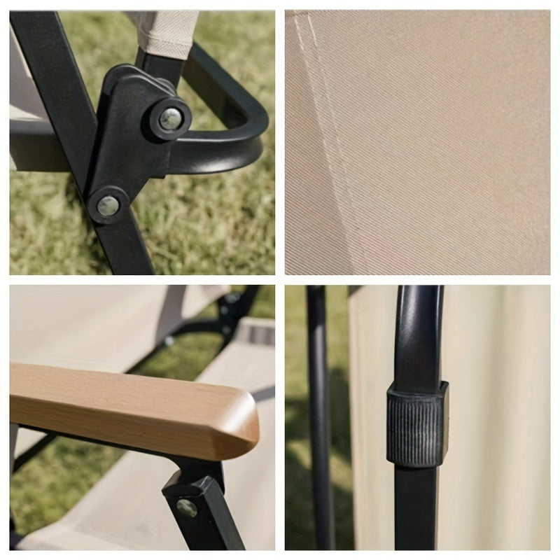 1pc Camping Chairs Outdoor Folding Chairs Aluminum Alloy Beach Chairs