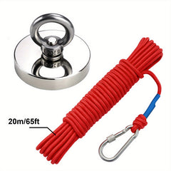 1pc 2" Diameter 60mm Neodymium Fishing Magnet 500 lbs Pull Force Rare Earth