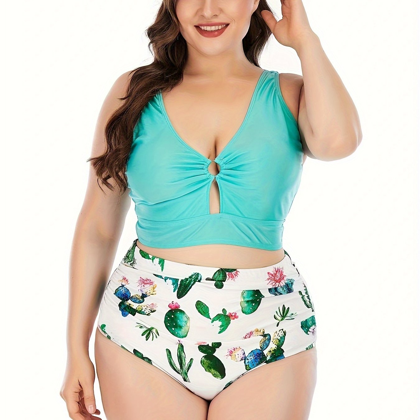 Cut Out Tank Bra & Panty Bikini Set
