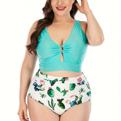 Cut Out Tank Bra & Panty Bikini Set