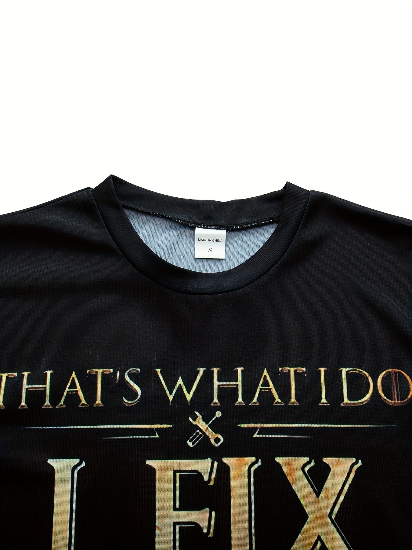 Men's Fix Stuff Print Sports T shirt
