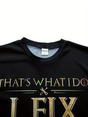 Men's Fix Stuff Print Sports T shirt