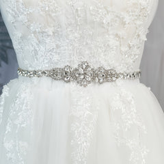 Pearl and Rhinestone Bridal Belt Crystal Wedding Sash