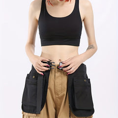 Waterproof Waist Bag Casual Sports Waist Bag With Zipper
