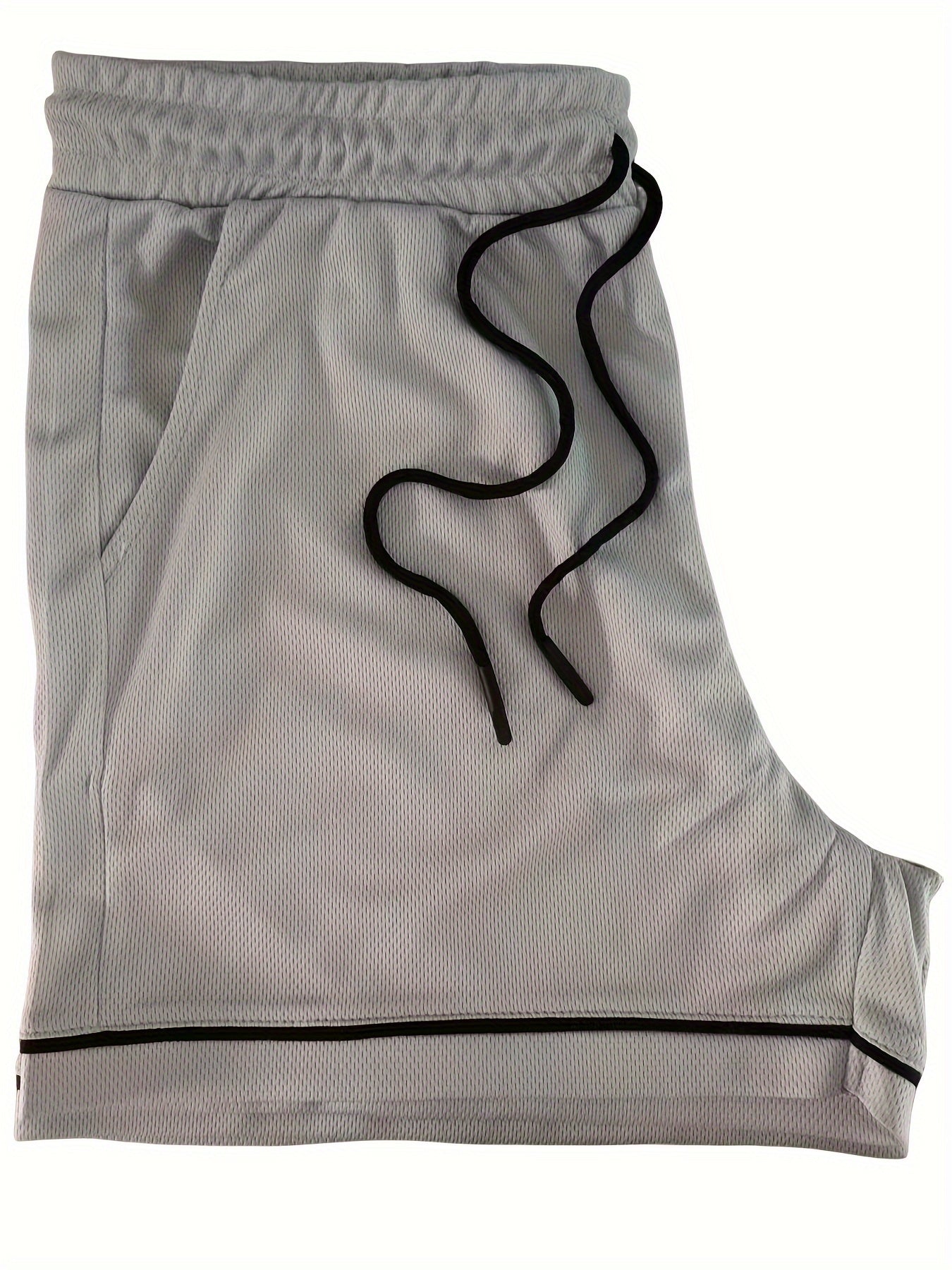 Men's Drawstring Basketball Training Shorts Solid Loose Shorts