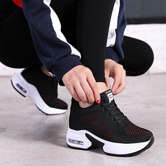 Hidden Heel Air Cushion Platform Walking Shoes For Women